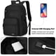 thumbnail image 4 of Mochila BIKROD negra para hombre y mujer, cuaderno escolar 15.6, 4 of 7