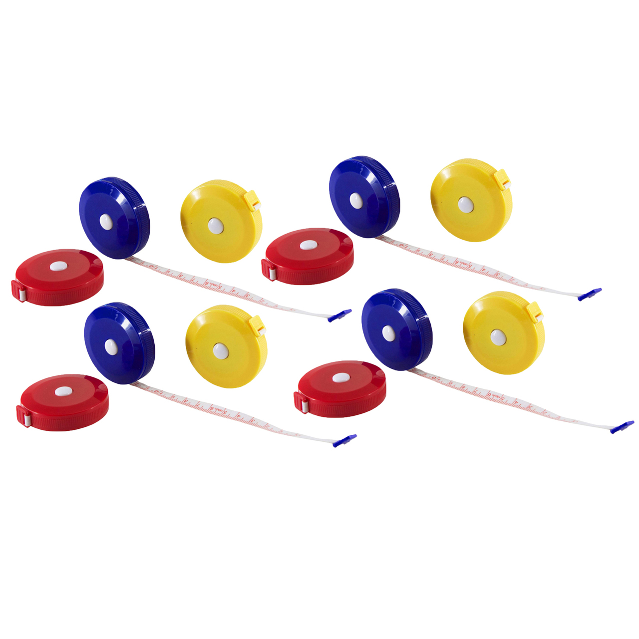 Baumgartens Cloth Tape Measure, Assorted Colors, Pack of 12