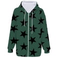 thumbnail image 2 of IMENGL Spring autumn hooded sweatshirt with zipper, Green L, Size M-3XL, 2 of 4