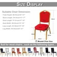 thumbnail image 3 of Skksst Stretchy Spandex Dining Chair Slipcover Wedding Party Banquet Home Seat Protector Cover, Set Of 4, 3 of 5