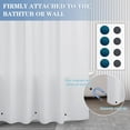 thumbnail image 2 of EcoNesxp Fabric Shower Curtain Liner Set 72 x 8 Individual Magnets, 2 of 5