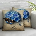 thumbnail image 3 of COMIO Easter Pillow Covers Vintage Rabbit Bird Egg Pillow Cases Butterfly Hydrangea Floral Hello Spring Farmhouse Holiday Decorations for Sofa Couch Living Room Bedroom Office White, 3 of 5