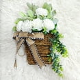 thumbnail image 6 of 2024 Newest Cream Hydrangea Door Hanger Basket Wreath,Summer Wreath,Farmhouse Door Hanger Wildflower Basket Wreath,Home Porch Farmhouse Decor,Farmhouse Door Hanger Wildflower Basket Wreath, 6 of 9