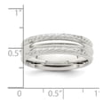 thumbnail image 2 of 925 Sterling Silver 6mm Polished Fancy Band Ring Size 8.5 -  Jewelry Gift for Mom, 2 of 2