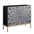 thumbnail image 6 of AC00200 - Console Table, Black, Gray & Brass Finish - Quilla, 6 of 9