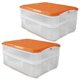 thumbnail image 1 of Dos Juegos de 2 contenedores apilables de plasticio de 3.5 y 5.3l ALICA MarketCity Alicampo, 1 of 4