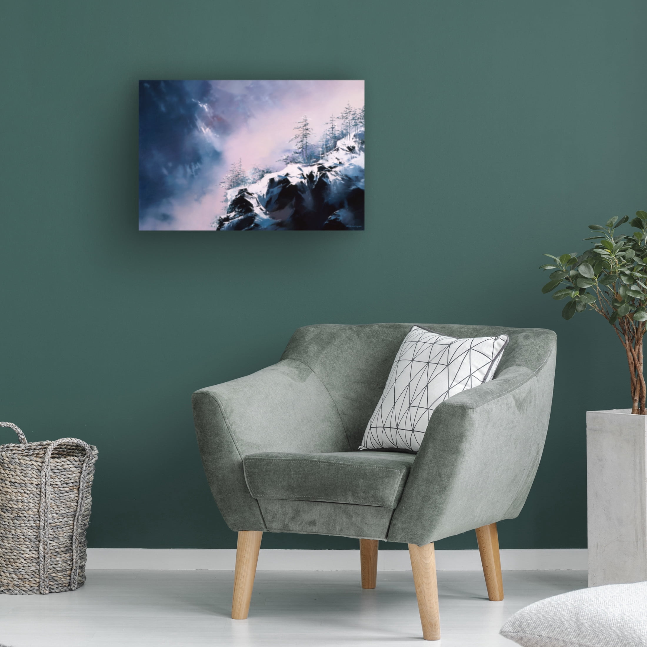 Canvas Wall Art - Thomas Leung 'Winter View' Wall Art for Living Room, Bedroom, or Office Décor by Trademark Fine Art - 24 x 16 Inches