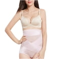 thumbnail image 2 of Itsame Lingerie Panties Womens Underpants Lift Buttocks Breathable Mesh Gauze High Waist Breathable Underwear Pink Size 2XL, 2 of 5