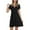 Black, variant on Holloyiver Summer Dresses for Women 2023 Trendy Solid T-shirt Vest Beach DressShort Sleeveless Loose Ruffle V Neck Mid Length Sun Dress Black