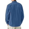 thumbnail image 7 of Trikvn Men's Casual Button Down Shirts Long Sleeve Chambray Denim Tops with Chest Pocket Classic Collared Lightweight Dress Shirt for Work Office Everyday Essential, 7 of 7