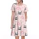 thumbnail image 1 of Disketp Cute Cartoon Panda para Vestido de Manga Corta para Mujeres, Vestidos de Verano para Mujeres, Casual y Holgado para la Playa, 1 of 6