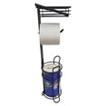 thumbnail image 4 of MOMOJIA Elegant Iron Standing Tissue Dispenser Large Capacity Modern Floor Mounted Toilet Paper Stand for Homes Office Or Travel, 4 of 12
