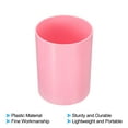 thumbnail image 3 of Uxcell Pencil Holder, Makeup Brush Holder Cup Storage Round Desktop Organizer Pink, 3 of 6
