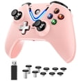 thumbnail image 1 of Controlador inalámbrico RALAN Pink para PC con Windows con paletas, 1 of 7