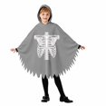 thumbnail image 3 of Girls Hooded Jumpsuits Long Sleeve Graphic Bluses Halloween Theme Dress Up Stylish Party Performance Tops for Kids, 3 of 8