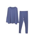 thumbnail image 2 of DecSea Pyjamas d'Allaitement pour Femmes Maternité Pyjama Post-Partum Ensemble Haut à Manches Longues et Pantalon avec Poches, 2 of 8