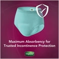 thumbnail image 4 of Depend Silhouette Incontinence & Postpartum Underwear for Women, Maximum Absorbency, Large & Extra-Large, Black, 52 Count, 4 of 6