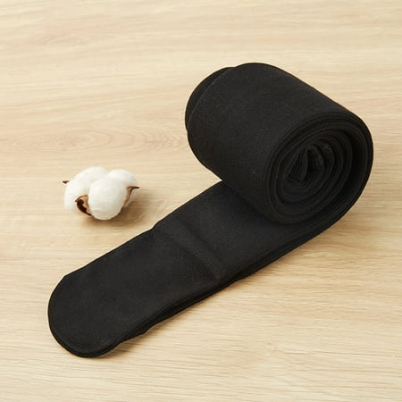 

DAETIROS Quick Drying Fleece Casual High Waist Cotton Solid Girls Trousers Black