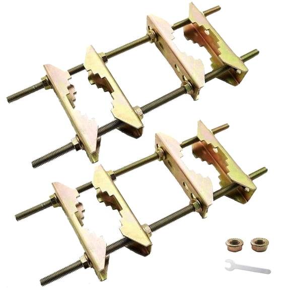 Antenna Mast Mount Clamp - Heavy Duty Pole to Pole Clamp - Double Pipe Connection Brackets for Antenna Mounting