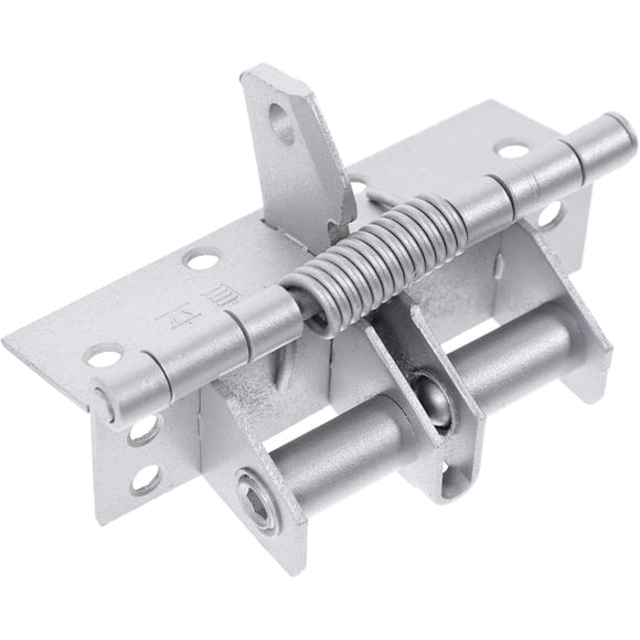 EcoNesxp Automatic closing hinge door spring to heavy duty door hinge garage door hinge heavy duty hinge garage door spring furniture parts locking hinge spring door iron kit silver 5cm 90 Automatic