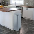 thumbnail image 3 of Arlopu 8 Gallon Stainless Steel Trash Can, Kitchen Step Trash Can with Foot Pedal & Soft Close Lid for Bathroom, Home, Office, 3 of 7