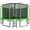 Green, variant on YORIN Trampoline, 1200LBS 12FT 14FT 15FT 16FT Trampoline for 4-5 Kids Adults with Enclosure Net, Basketball Hoop, Ladder, Light, Sprinkler, Outdoor Heavy Duty Round Trampoline