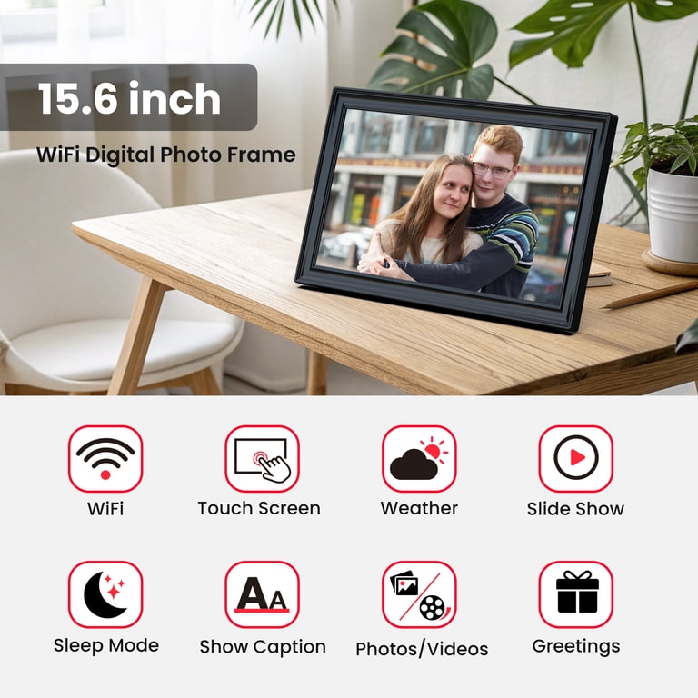 TEMASH 15.6 Inch Large WiFi Digital Picture Frame photo 2