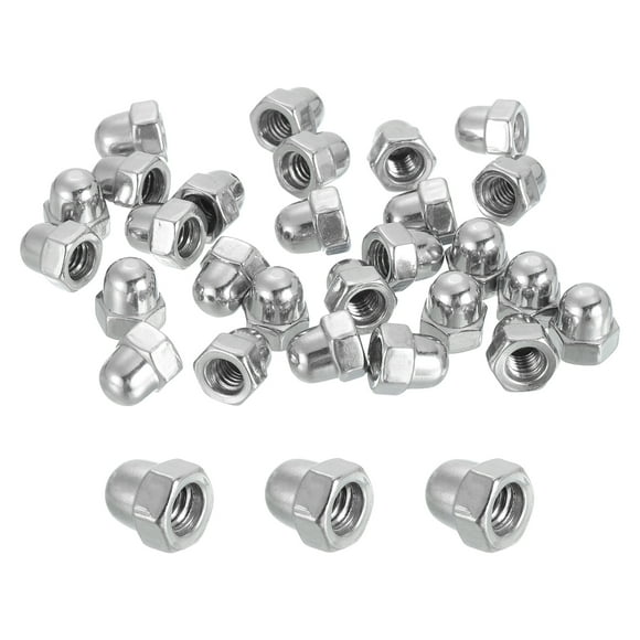 50 Pcs M4x0.7mm Acorn Cap Nuts, 316 Stainless Steel Hex Cap Dome Head Nuts