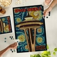 thumbnail image 4 of Lantern Press 1000 Piece Jigsaw Puzzle, Seattle, Washington, Space Needle Mosaic, 4 of 5