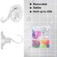 thumbnail image 2 of Gancho de ventosa transparente para baño, cocina, ducha, lufa, 2 uds., 2 of 5