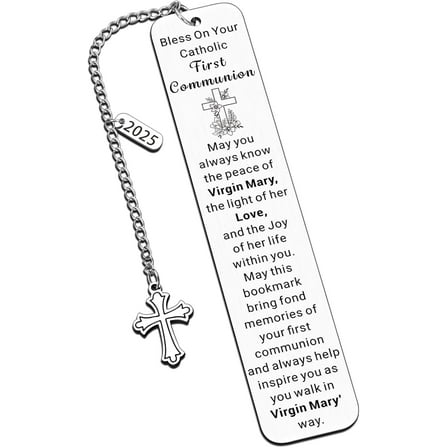 Baptism Christian Gifts for Teen First Communion Gifts for Her Women 1st First Holy Communion Gifts Virgin Mary for Teens ,Confirmation Gifts Easter Basket Stuffers for Teens