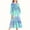Mint Green, variant on Girls Long-Sleeve Tiered Maxi Dress, Soft Spring Fall Pockets Design Gradient Colors Girls' Casual Dresses Mint Green Size 8