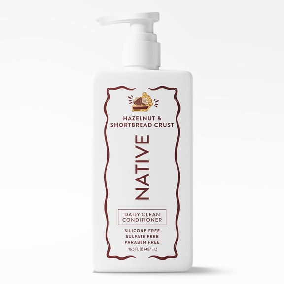 Native Daily Clean Conditioner, Hazelnut & Shortbread Crust, Silicone and Sulfate Free, 16.5 fl oz