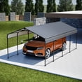 thumbnail image 2 of taoruifang 12x20 FT Metal Carport, Heavy Duty Outdoor Galvanized Steel Car Shelter Portable Garage for Car Boat Truck SUV, Black, 2 of 18