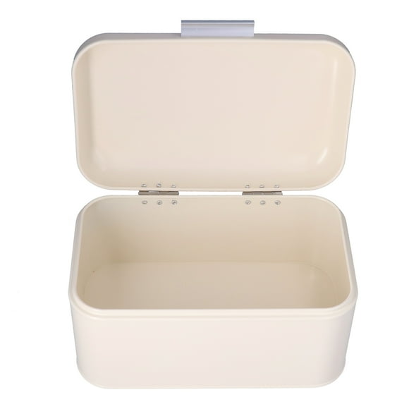 Bread Box,Milky White Bread Box Bread Storage Box Metal Bread Boxes Impressive Results
