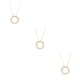 thumbnail image 1 of Jumpingount Collar de cadena Círculo resistente único Joyería estética Oro Colgantes colgantes elegantes Collares largos para mujer Plata Type1 NO1 Jumpingount CBP201343, 1 of 6