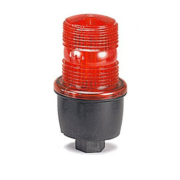 Federal Signal Low Profile Warning Light,Strobe,Red LP3P-012-048R