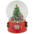 thumbnail image 6 of Northlight Train and Christmas Tree Village Musical Snow Globe - 8", 6 of 6