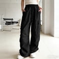 thumbnail image 2 of Avtoify Girls Pants Unisex Children's Spring/Fall Solid Color Elastic Waist Double Pocket Stylish Long Pants, 2 of 8