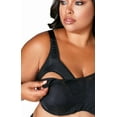 thumbnail image 3 of Elila Women's Plus Size Curvy Chic Nursing Cami Underwire Bra, Full Coverage Support, Style 2022 Black, 3 of 5