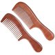 thumbnail image 1 of Juego de peines de sándalo de 2 uds., peine desenredante antiestático de dientes anchos y finos para hombres y mujeres, para cabello rizado, liso, húmedo o seco, 1 of 5