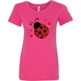 thumbnail image 3 of Inktastic Lady Bug and Hearts Women's T-Shirt, 3 of 5