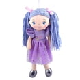 thumbnail image 2 of Purple Student Doll with Yarn Pigtails and Starry Tulle Skirt, Soft Plush Toys for Girls, 2 of 8