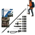thumbnail image 2 of Collapsible Tactical Hiking Trekking Pole Saker Lightweight Aluminum Survival Walking Stick for Hunting Camping Outdoor Adventures, 2 of 9