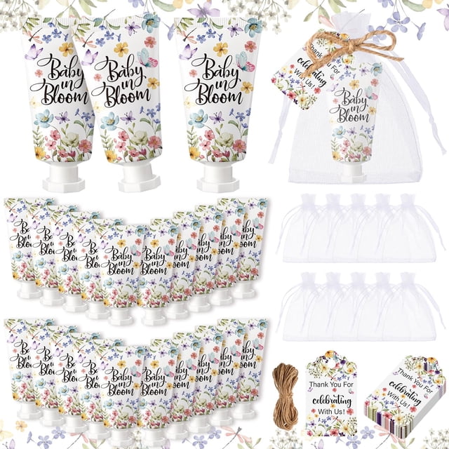 Set de crema de manos Dansib Baby In Bloom, 48 juegos con bolsas de organza