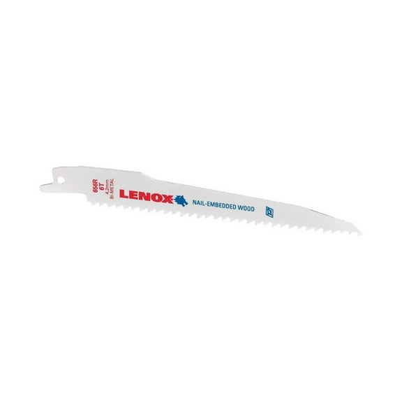 LENOX Tools Wood Cutting Reciprocating Saw Blade with Power Blast Technology, Bi-Metal, 6-inch, 6 TPI