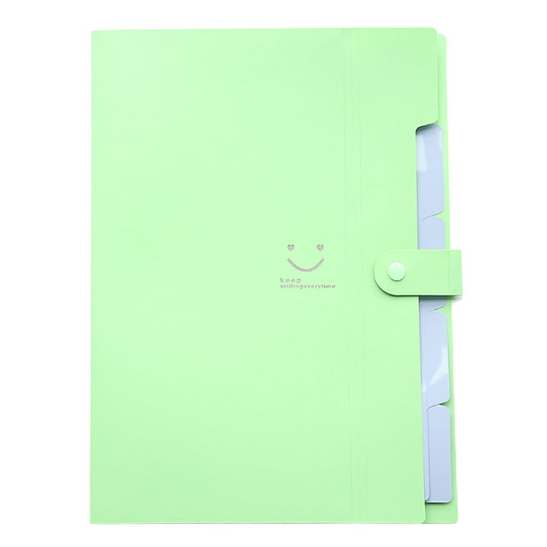 Toplive Plastic Envelopes 20 Pack Clear Poly Envelopes File Folders Bill  Bag for A6 Size Files Office, School-5 Colors