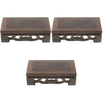 MERRYHAPY Antique Display Stand Light Brown Wooden Pedestal for Home Decor