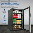 thumbnail image 2 of IVATION 101-Bottle Wine Cellar Mini Fridge Stainless Steel, 2 of 6