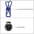 thumbnail image 3 of 2 Pack 11 Feet Windproof Clothesline with 12 Blue Clips, Adjustable Clothes Line for Home, Travel and Outdoor Hanging Clothes, 3 of 4